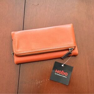 NWT Hobo Leather Wallet - two zipper compartments Orig. $145